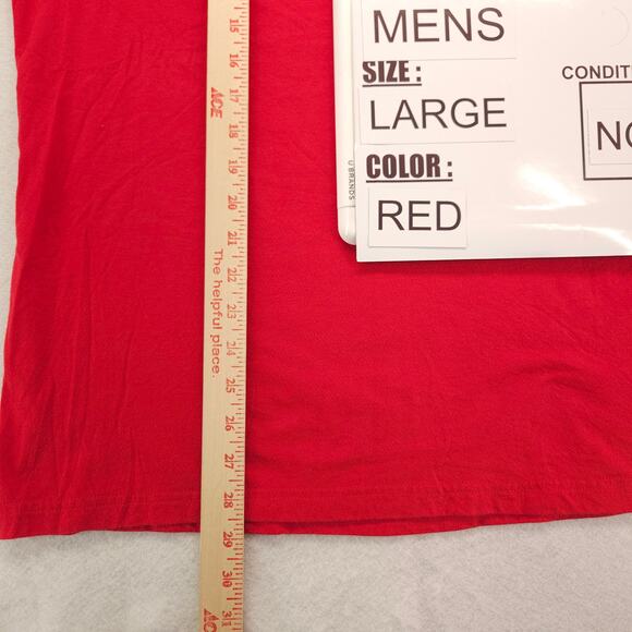 Under Armour Casual Crew Neck Short Sleeve Graphic T Shirt Mens Size L Red - Picture 8 of 9